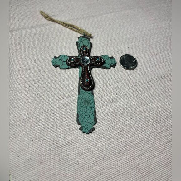 2 Elegant Crackle Crosses Home Wall Decor EPC See photos for size references! - Picture 4 of 5